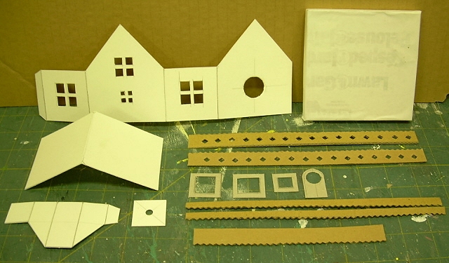 miniature cardboard house kits