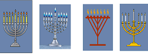 Click to download the color menorah graphic.