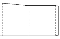 This plan should be spliced to the plan to the left before you transfer the pattern to the cardboard.