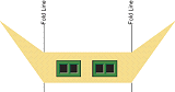 Dormer with classic window pattern.  Use the text link below to download the dormer graphic in the correct scale for your project